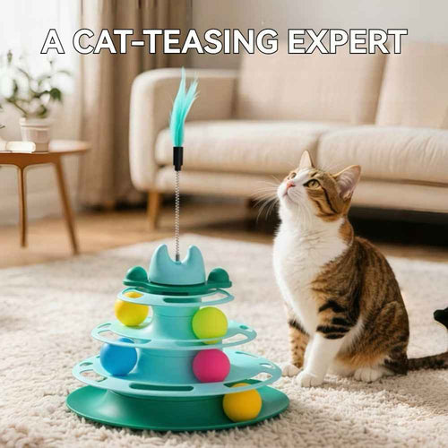 Interactive 3-Layer Interactive Turntable Tower New Style