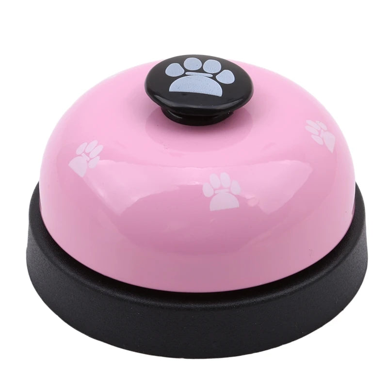 Pet Toys Bell Training Interactive Toy Called Dinner Small Bells Footprint Ring Trainer Feeding Reminder
