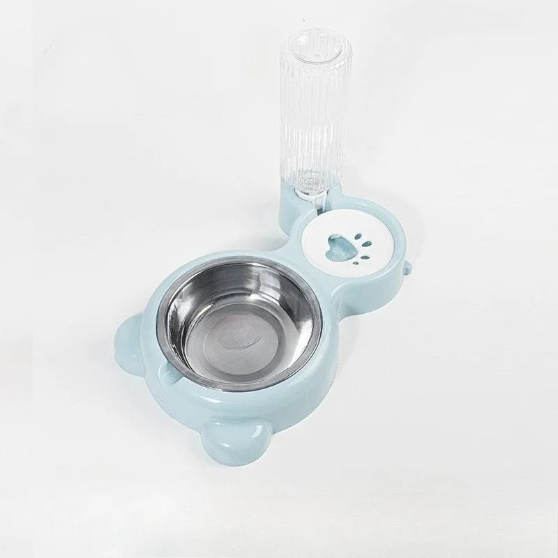 Pet Water Dispenser for Cats & Dogs Automatic Water Storage Bowl Food Container