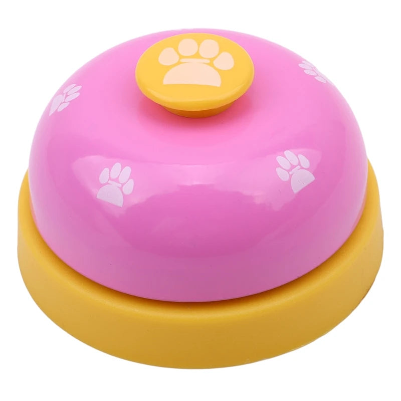 Pet Toys Bell Training Interactive Toy Called Dinner Small Bells Footprint Ring Trainer Feeding Reminder