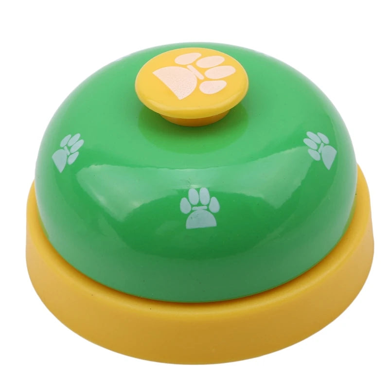 Pet Toys Bell Training Interactive Toy Called Dinner Small Bells Footprint Ring Trainer Feeding Reminder