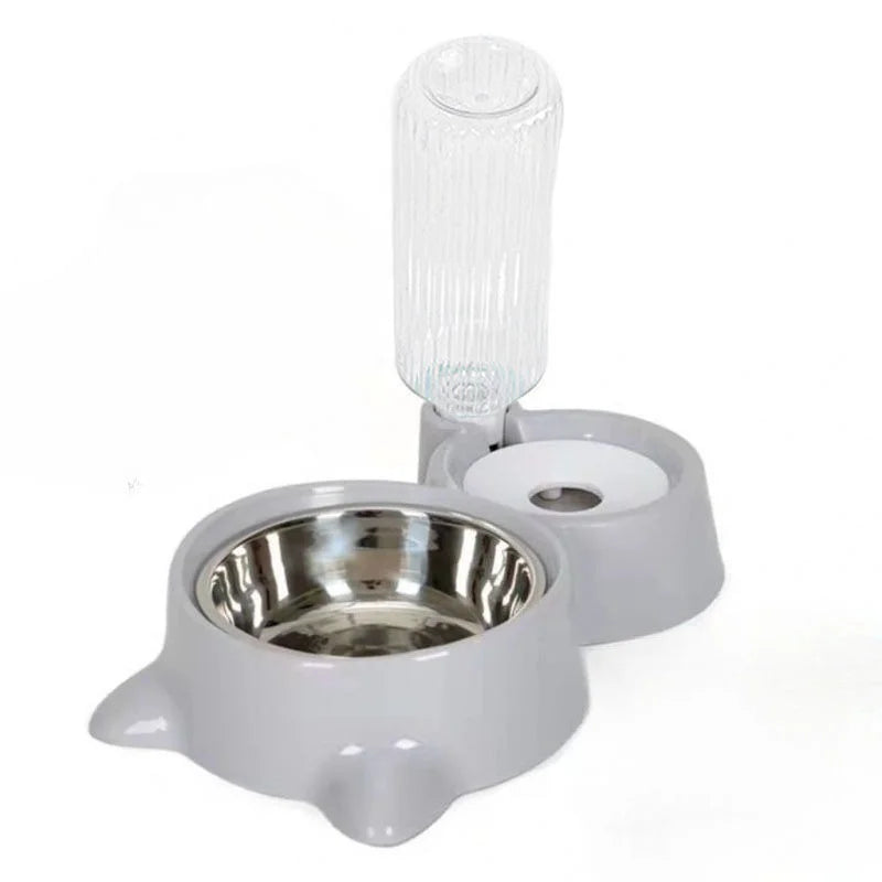 Pet Water Dispenser for Cats & Dogs Automatic Water Storage Bowl Food Container