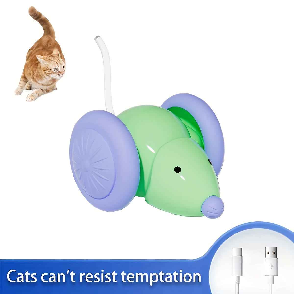 Cat Toys Simulate Mice, Rechargeable Lasting Indoor Cat Toys, Interactive Pet Toys With High Boredom Relief, And Rechargeable Intelligent Pet Electric Toys.